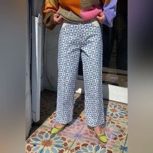 BNWT Lisa Says Gah x KJP blue daisy Robyn jeans